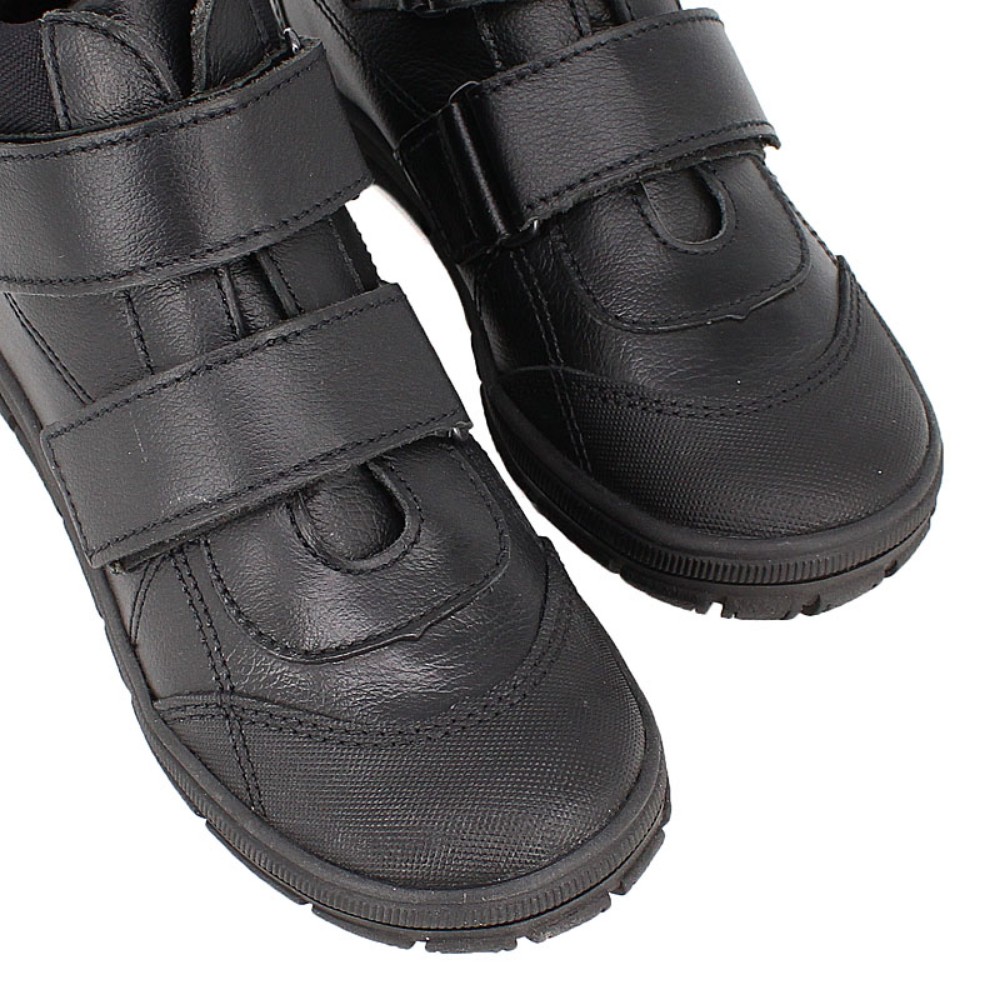 Ботинки ЛЕЛЬ м 6-054 Ботинки школьные байка (хром черный) - фото 7
