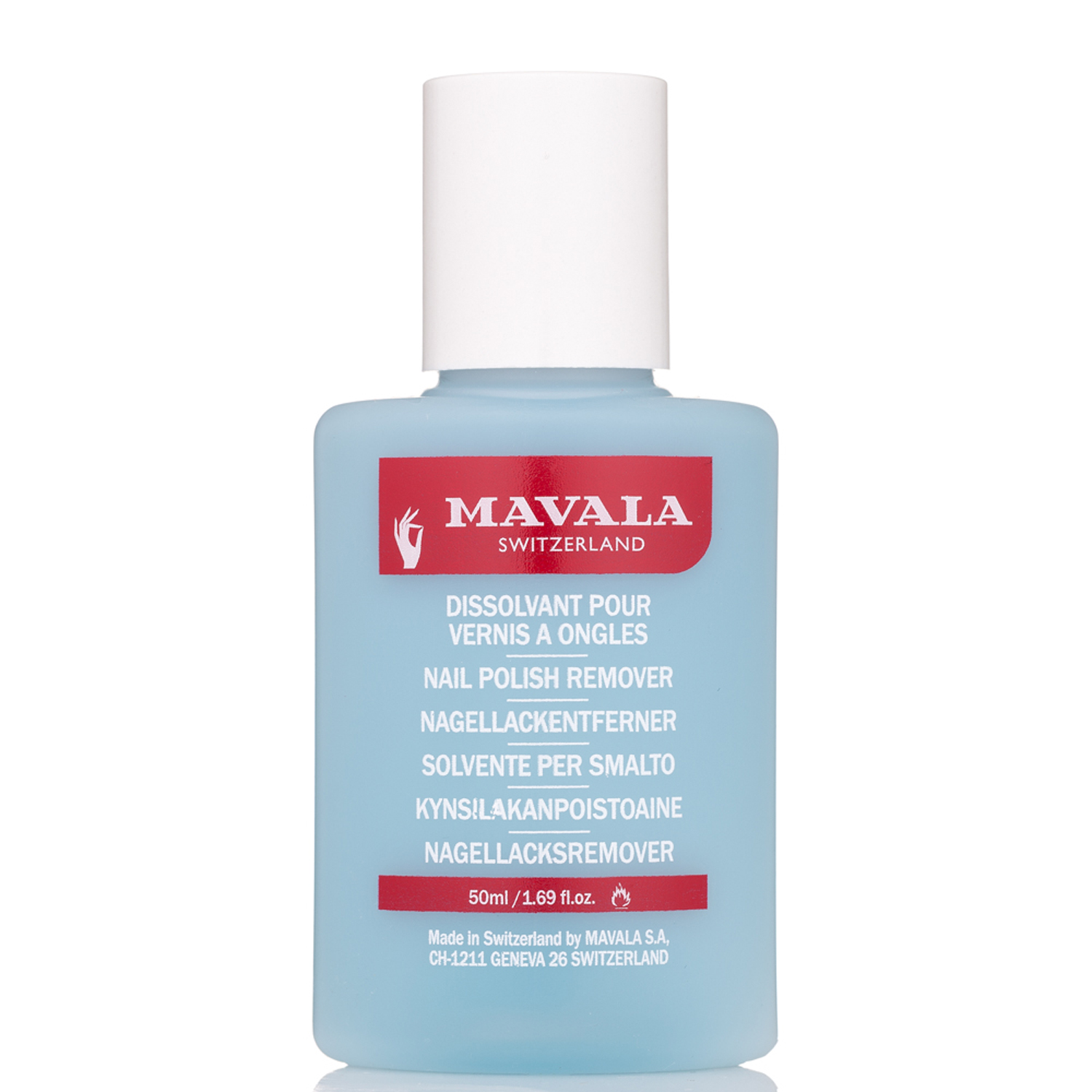 Жидкость для снятия лака Mavala Голубая 50ml - фото 1