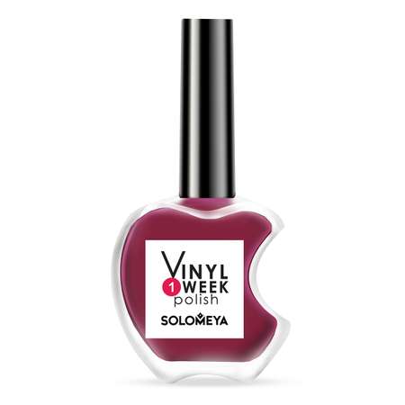 Лак для ногтей SOLOMEYA недельный One Week Vinyl Polish Cherry 12 13ml