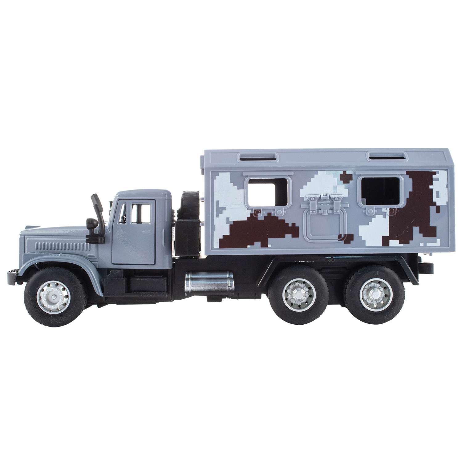 Машинка KiddieDrive Инерционный военный грузовик серый 1601713_2 - фото 2