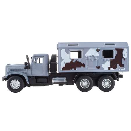 Машинка KiddieDrive Инерционный военный грузовик серый