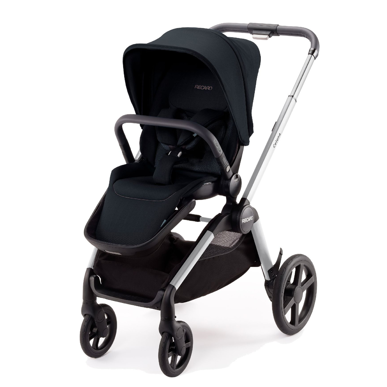 Коляска прогулочная Recaro Celona шасси Silver Select Night Black - фото 1