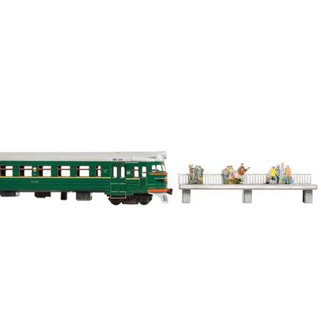 Сборная модель Умная бумага Железная дорога Головной вагон электропоезда ЭР-2 614