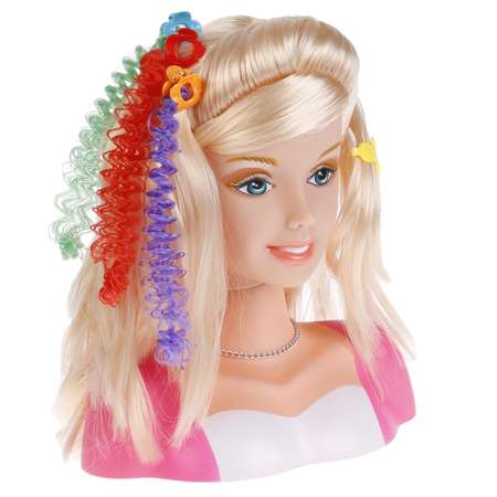 Кукла Карапуз Манекен для создания причесок с аксессуарами для волос и косметикой 257787