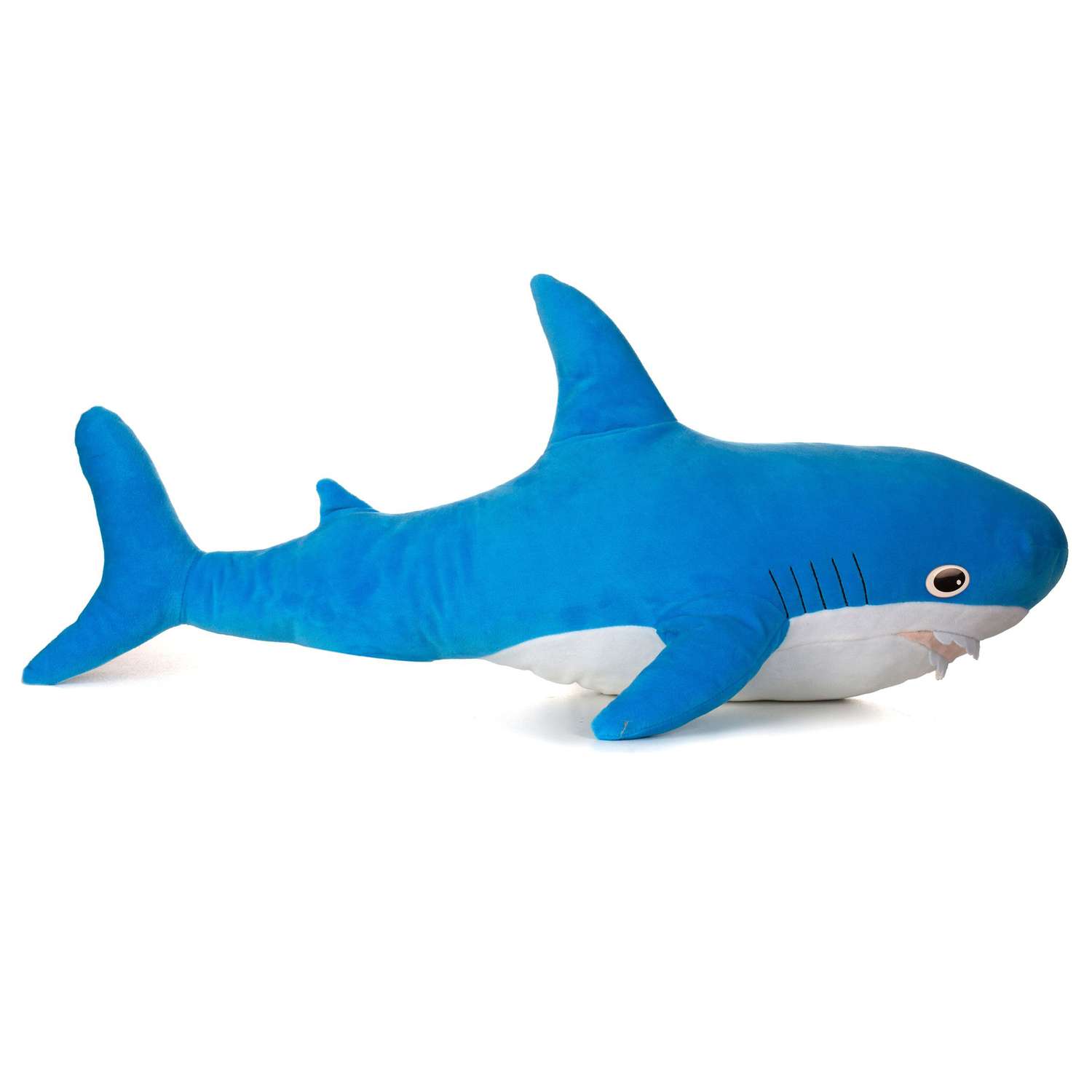 Мягкая игрушка МАЛЬВИНА Акула 86 см голубая - фото 1
