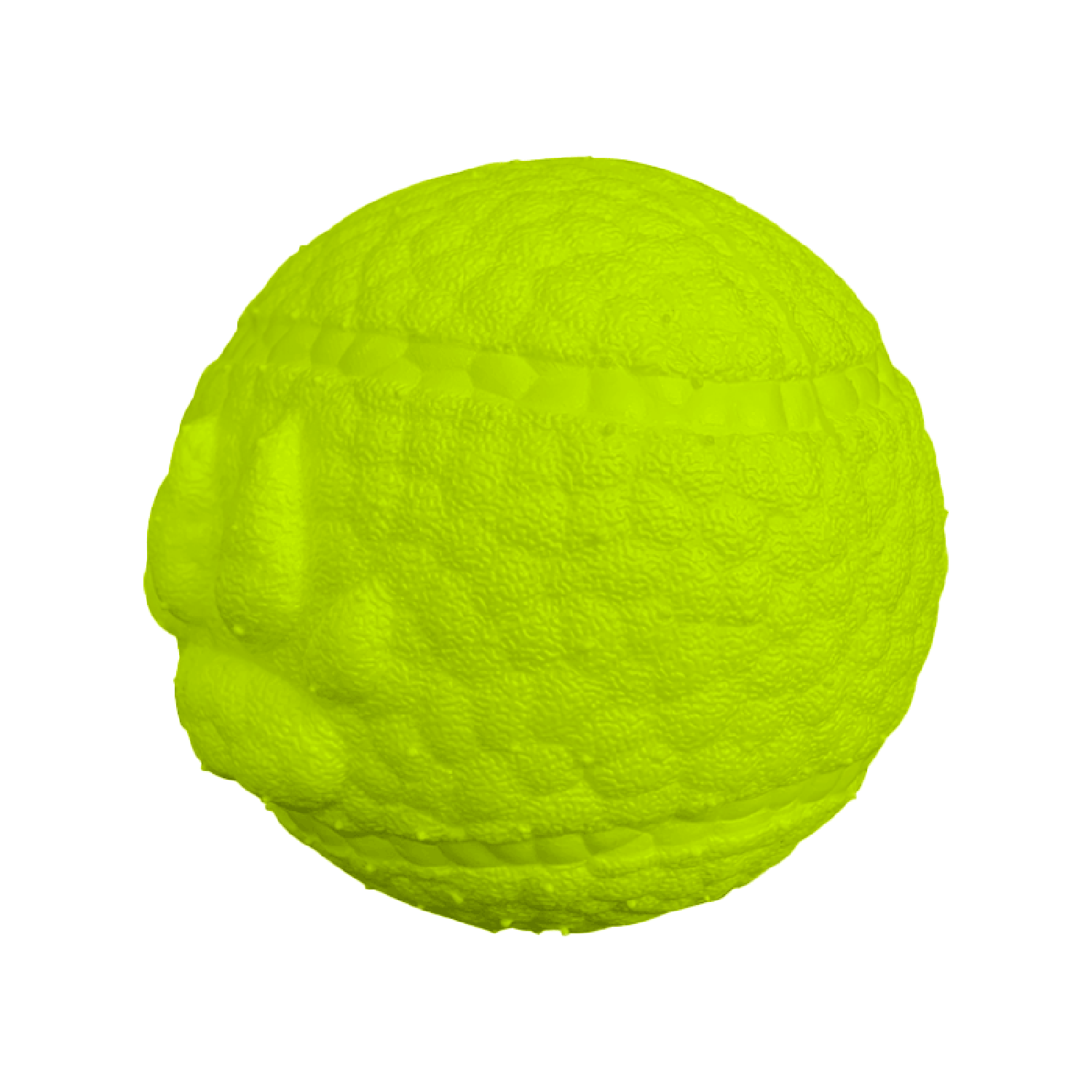 Игрушка для собак Mr.Kranch Мяч с лапкой 8см неоновая Желтая - фото 7