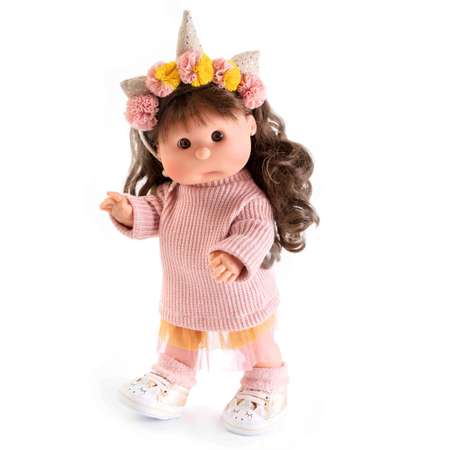 Кукла Antonio Juan Реборн Ирис в образе единорога 38 см виниловая 23102