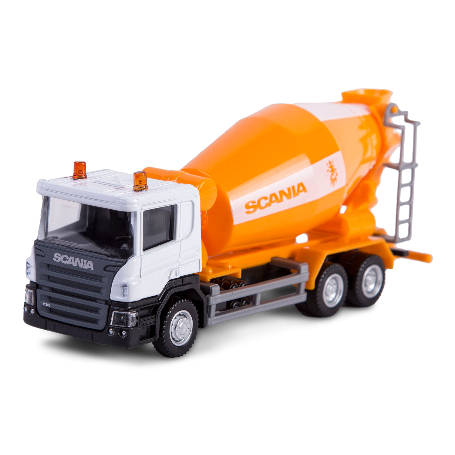 Машина металлическая - Бетономешалка Scania, Rmz City, 1:64