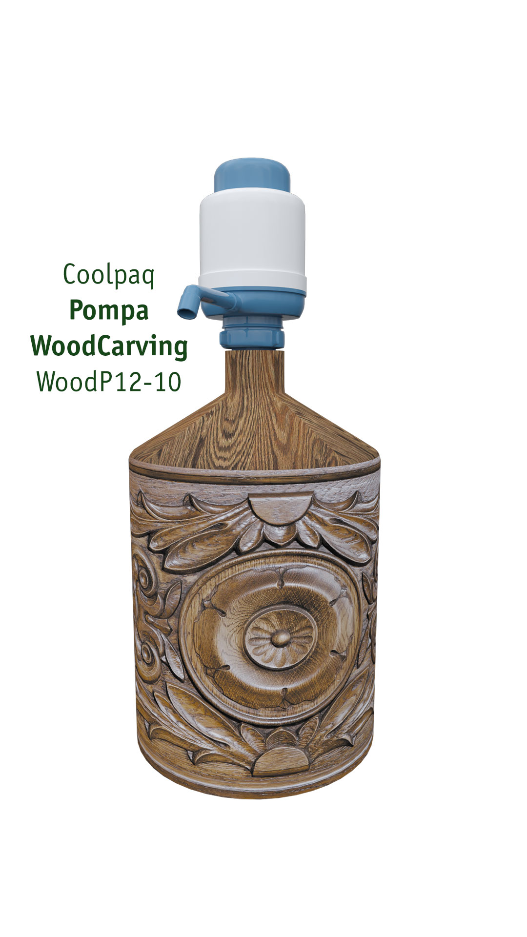 Чехол на бутыль 19л Coolpaq Wood Carving - фото 5