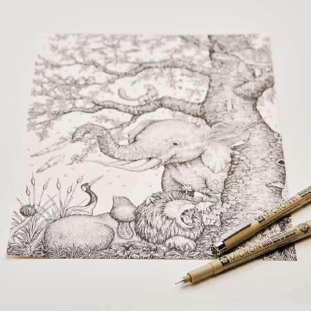 Ручка капиллярная SAKURA Pigma Micron 02 цвет чернил: черный