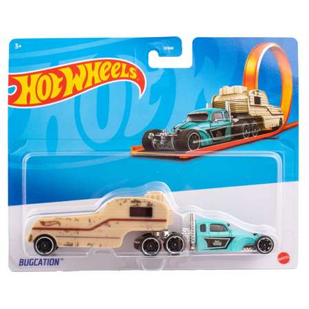 Машинка Mattel Hot Wheels Тягач с прицепом Bugcation