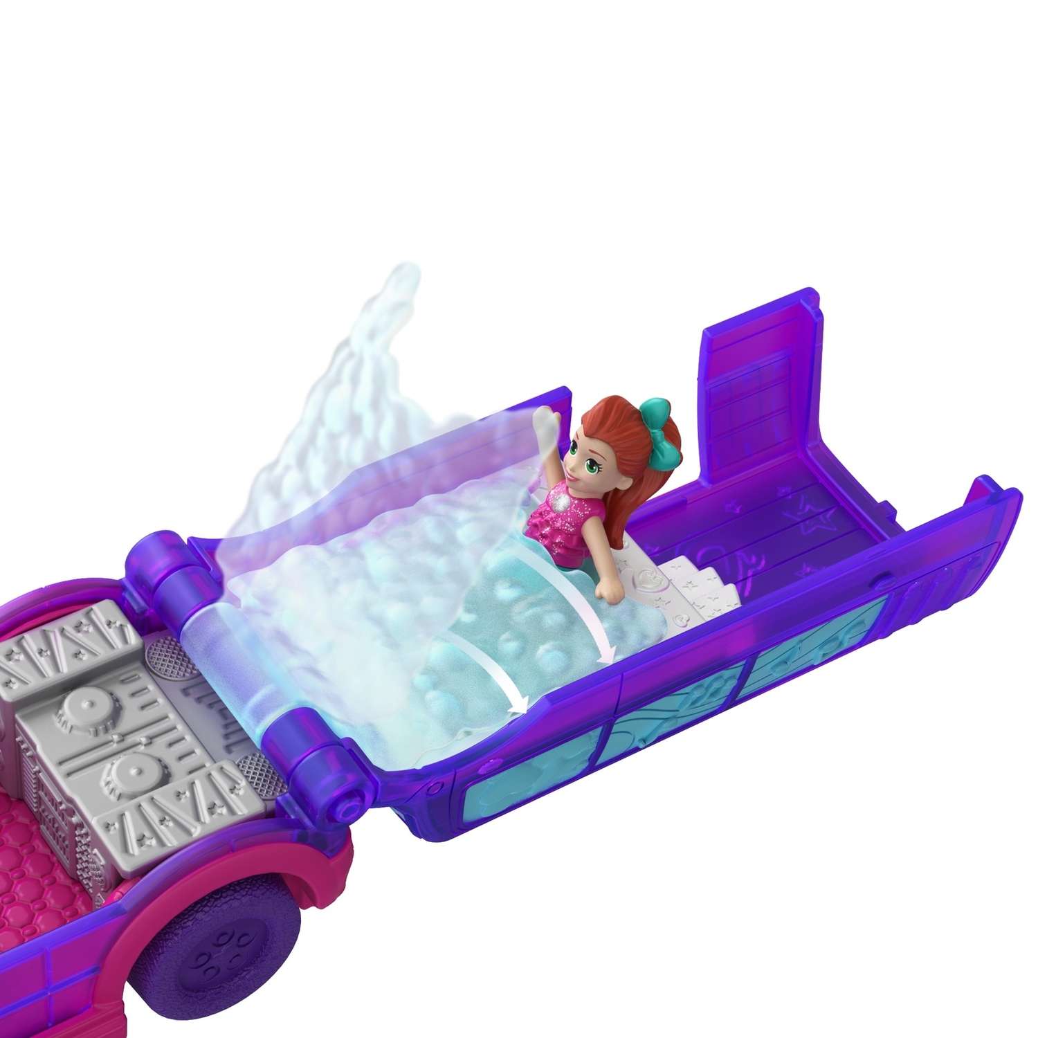 Набор игровой POLLY POCKET Полливиль машинка Лимузин для вечеринок GGC41 GGC39 - фото 4