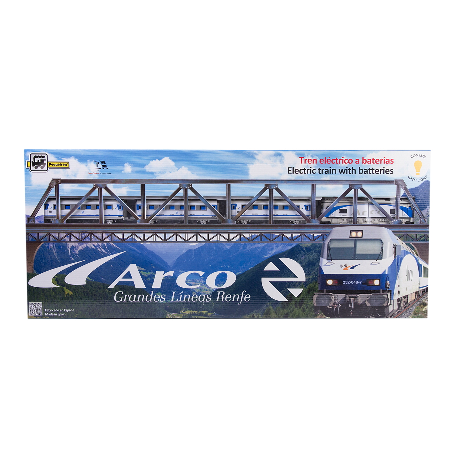 Поезд с мостом PEQUETREN ARCO(металл) со светом 525 - фото 3
