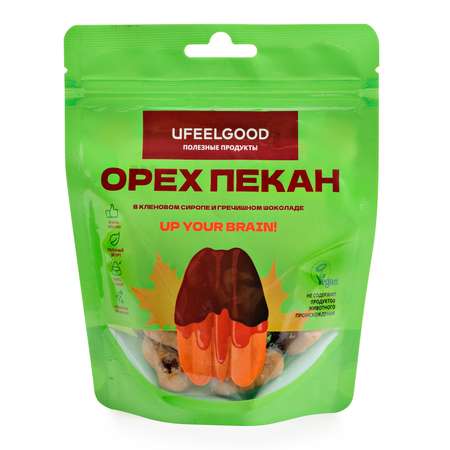 Орех Ufeelgood Пекан кленовый сироп-гречишный шоколад 80г