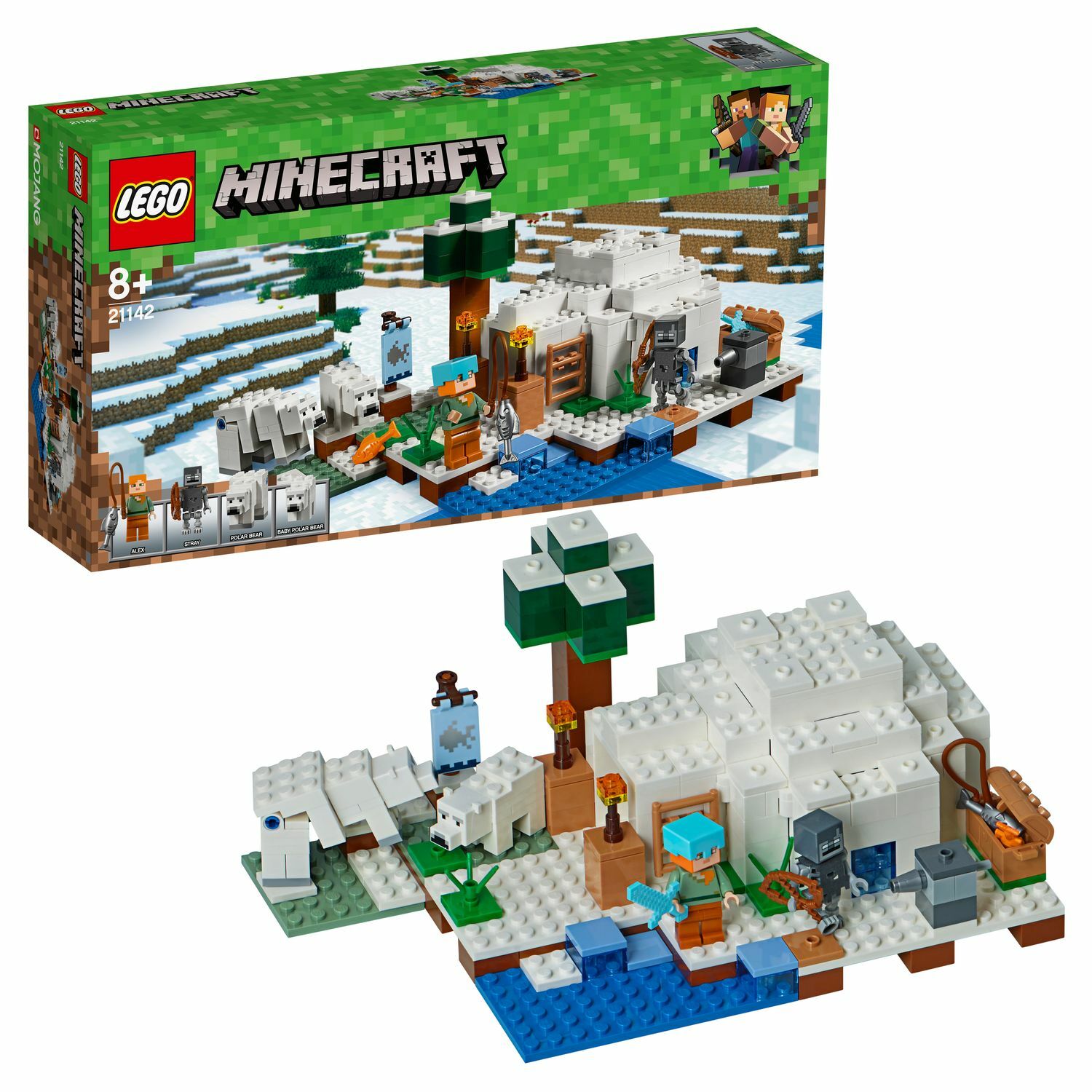 Конструктор LEGO Minecraft Иглу 21142 купить по цене 3099 ₽ в  интернет-магазине Детский мир