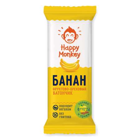 Батончик Happy Monkey фруктовый банан 30г