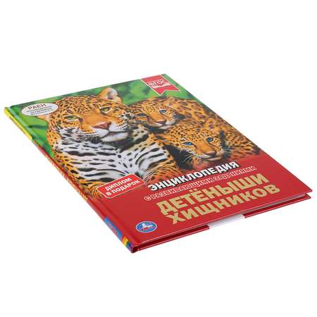 Книга УМка Детеныши хищников / энциклопедия А4 с развивающими заданиями 295297