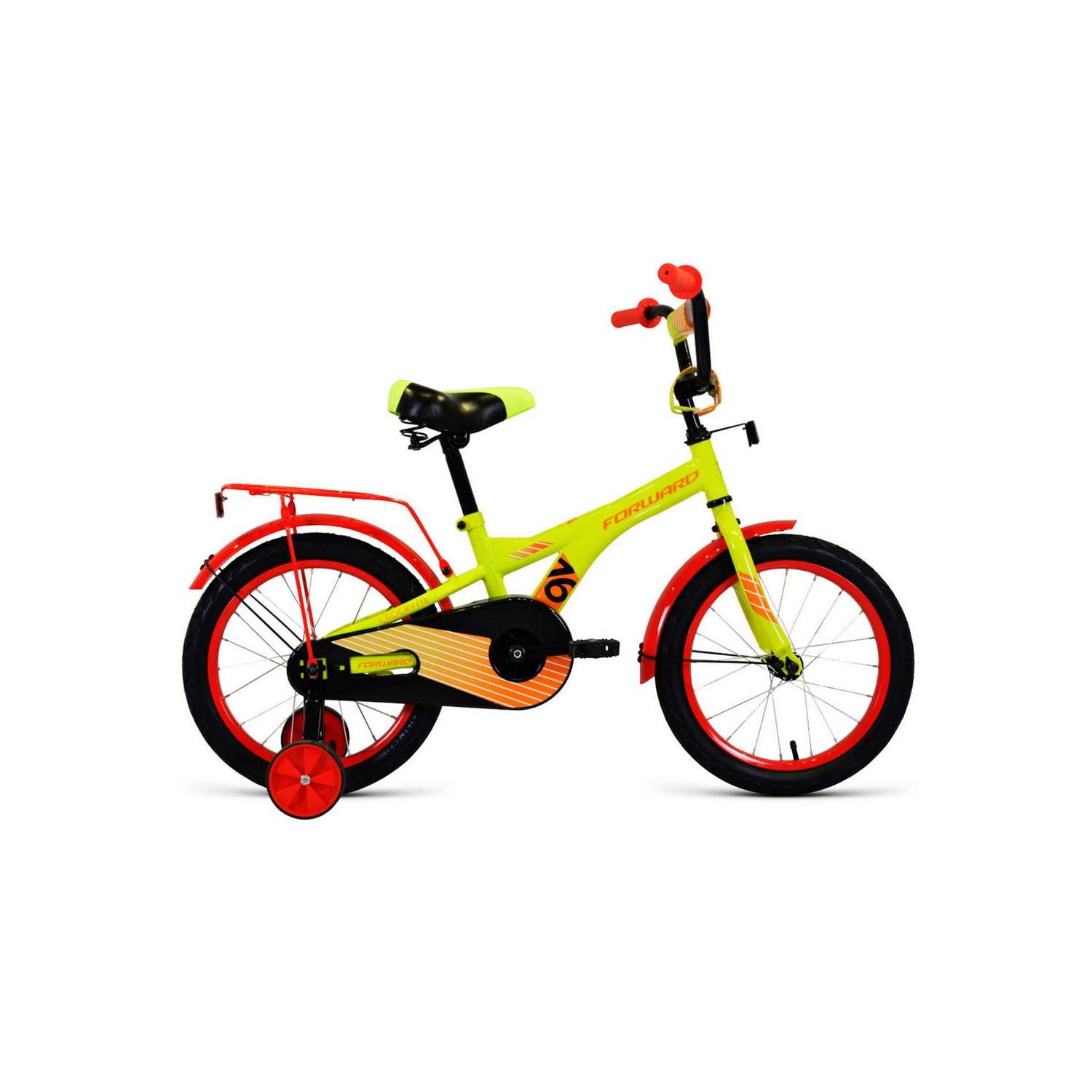 Велосипед детский Forward CROCKY 16 2022 зеленый/оранжевый - фото 1