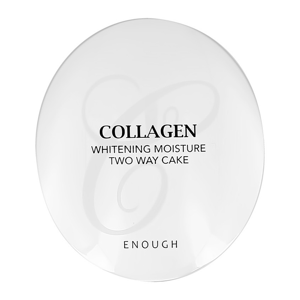 Пудра со сменным блоком ENOUGH Collagen whitening moisture two-way cake spf 28 pa++ тон 13 - фото 5