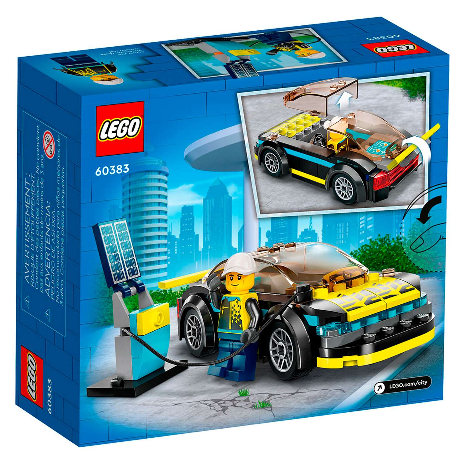 Конструктор детский LEGO City Электрический спорткар 60383 - фото 7