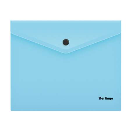 Папка-конверт на кнопке BERLINGO Instinct А5+ 180мкм аквамарин набор 10 шт