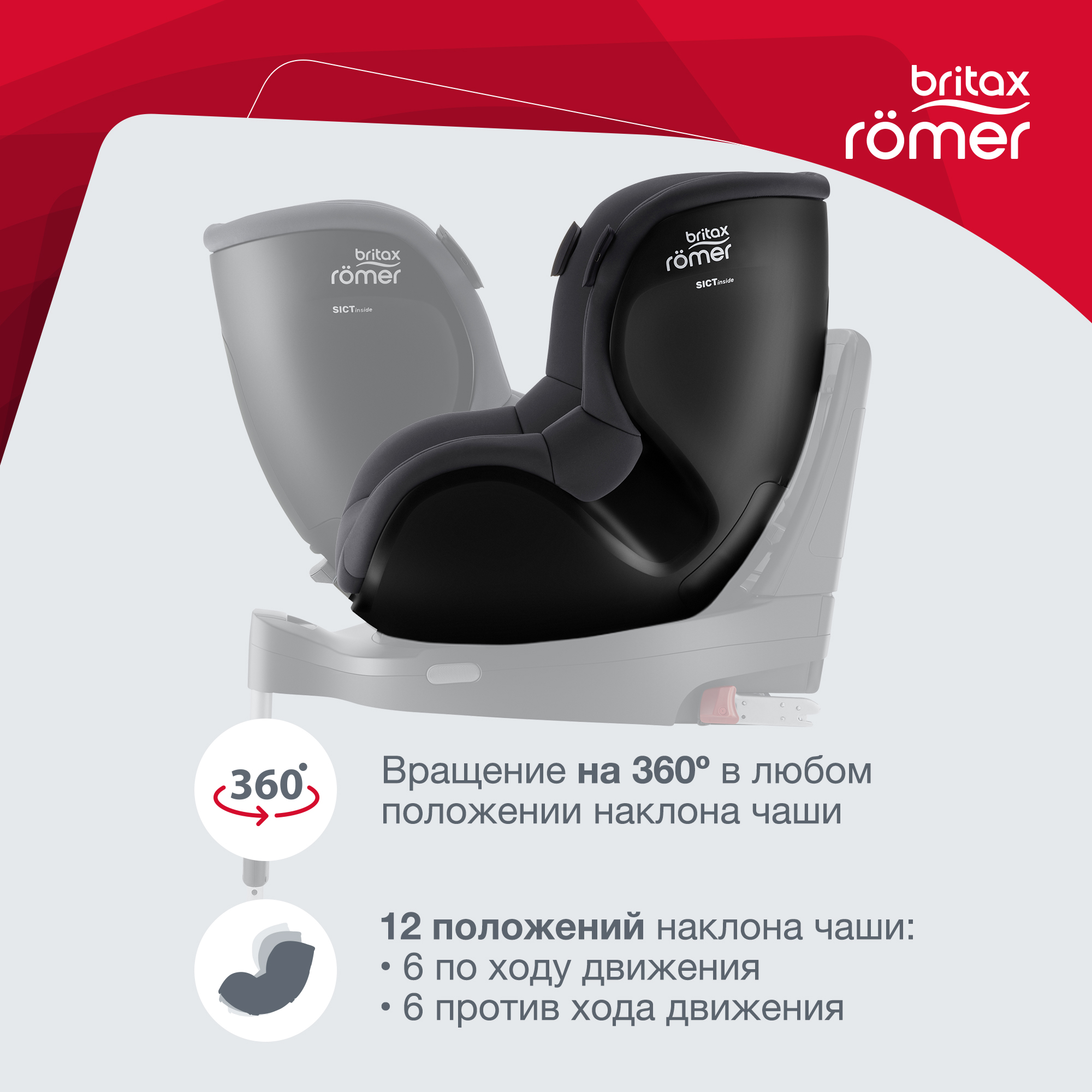 Детское автокресло Britax Roemer DUALFIX iSENSE Midnight Grey - фото 4