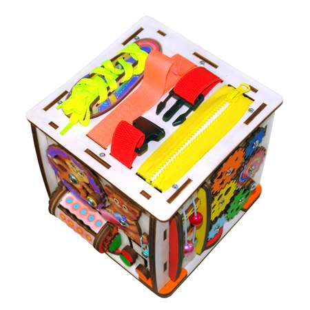 Бизиборд Jolly Kids развивающий кубик Котята