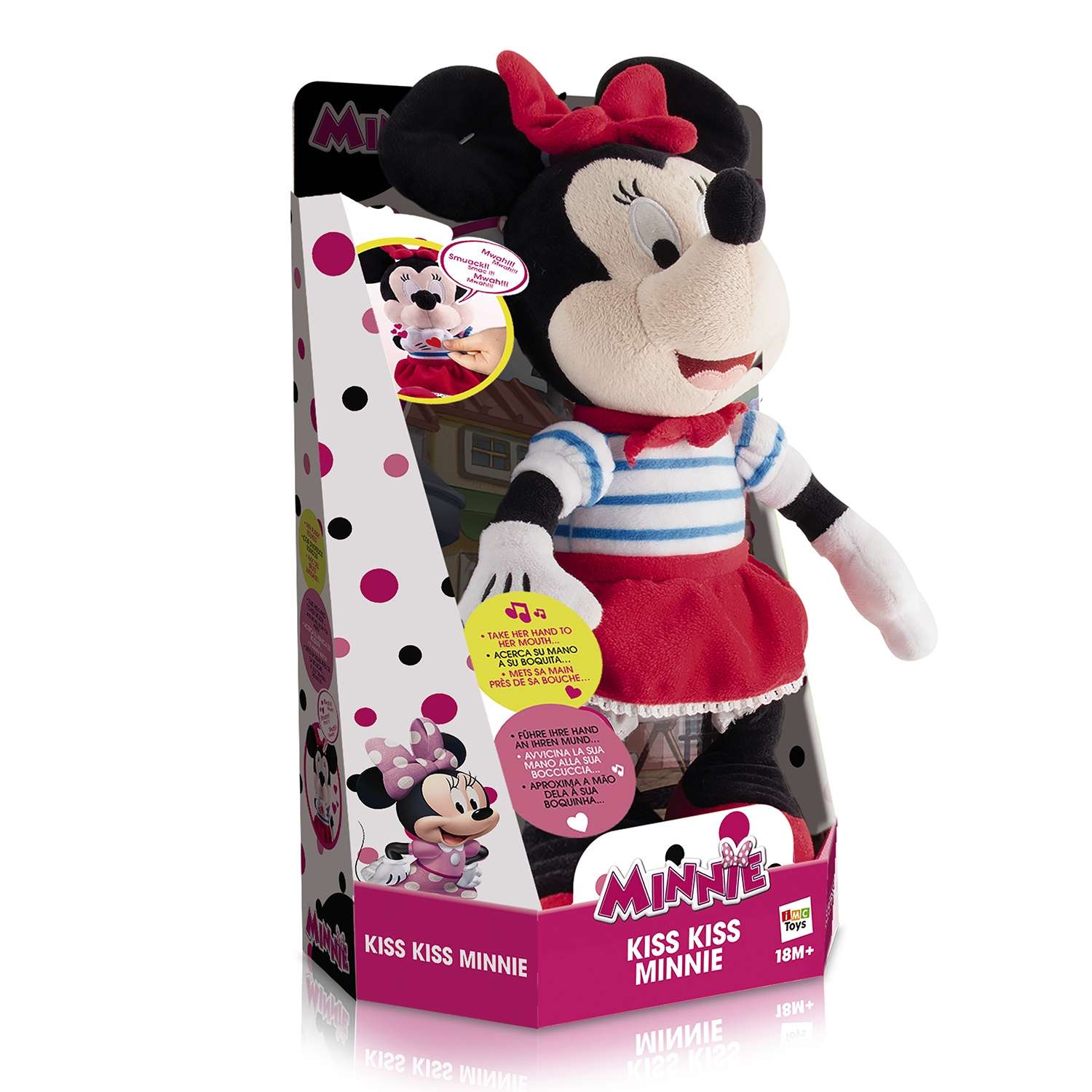 Мягкая игрушка Disney Минни: Поцелуй 34 см звук - фото 2