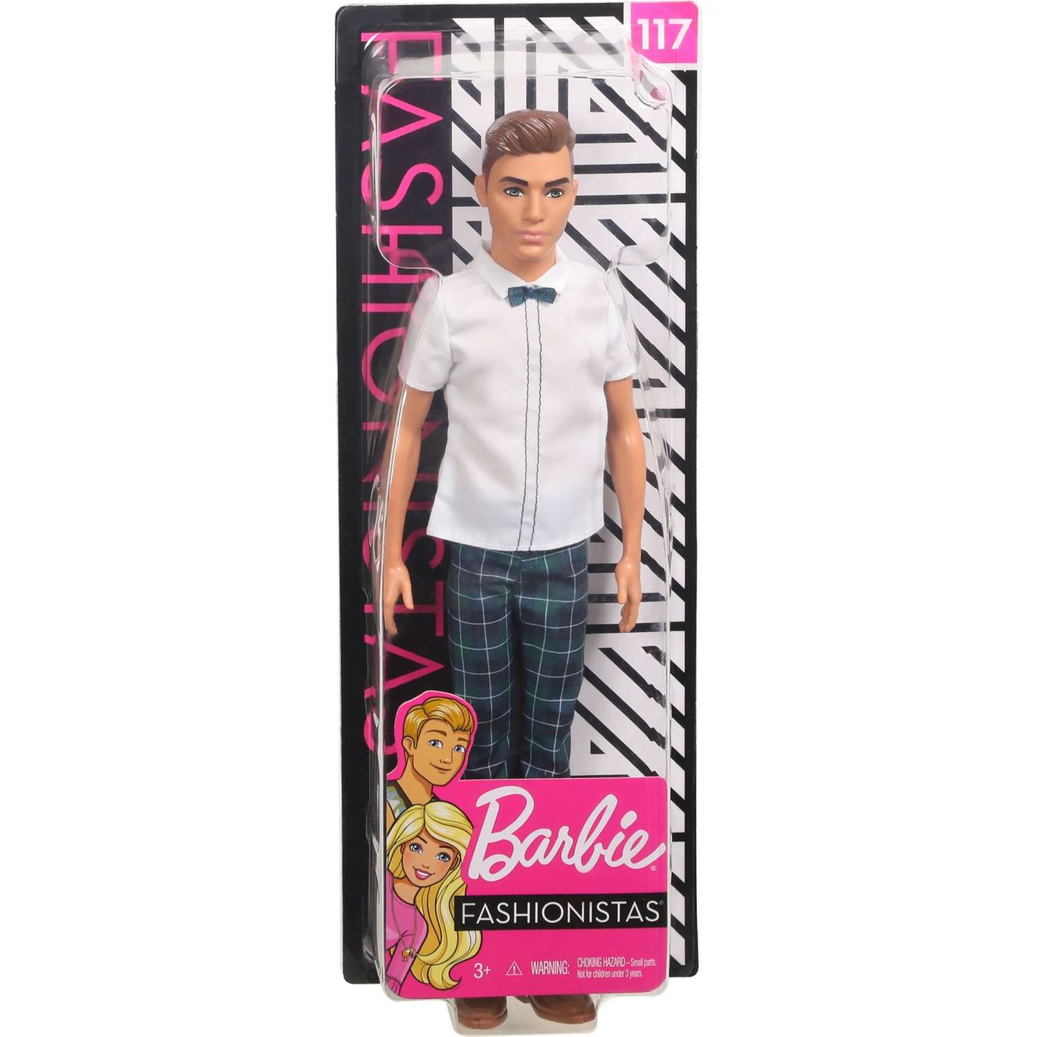 Кукла Barbie Игра с модой Кен 117 В клетчатых брюках FXL64 DWK44 - фото 2