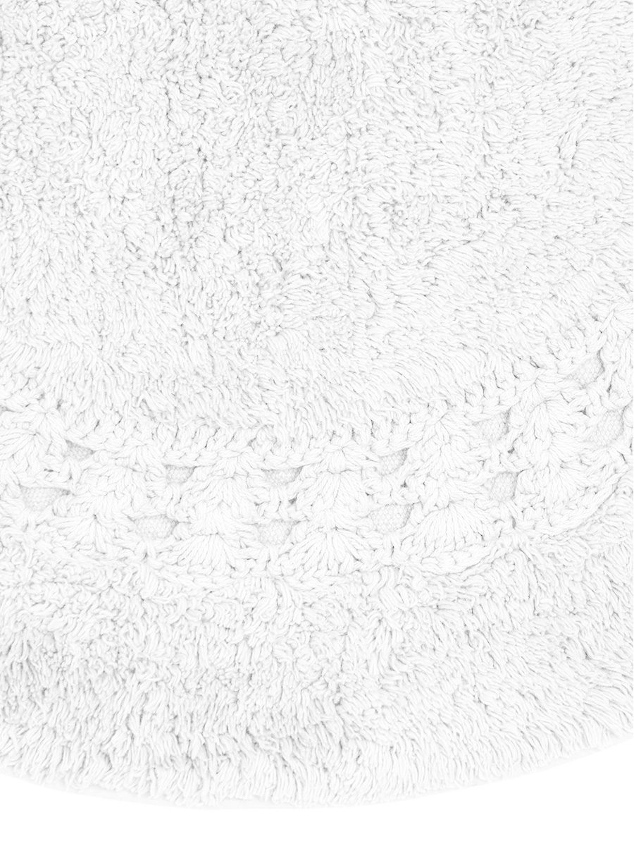 Коврик для ванной DeNASTIA 60x100 хлопок белый M111288 - фото 5