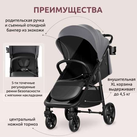 Коляска прогулочная Mompush Nova