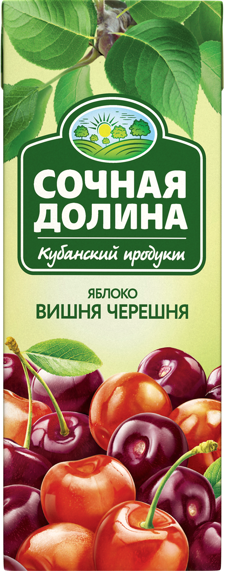 Сокосодержащий напиток Сочная Долина Яблоко Вишня Черешня 200 мл х 24 шт. - фото 5