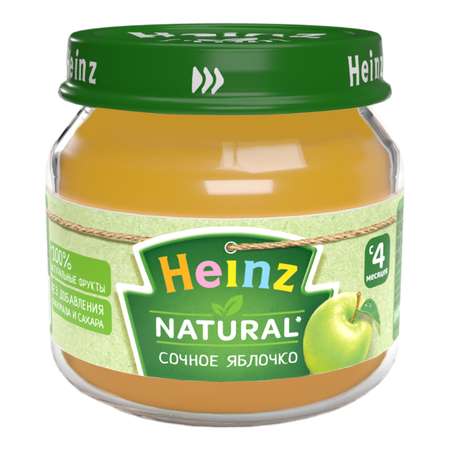 Пюре Heinz Cочное яблоко 2*80г с 4месяцев