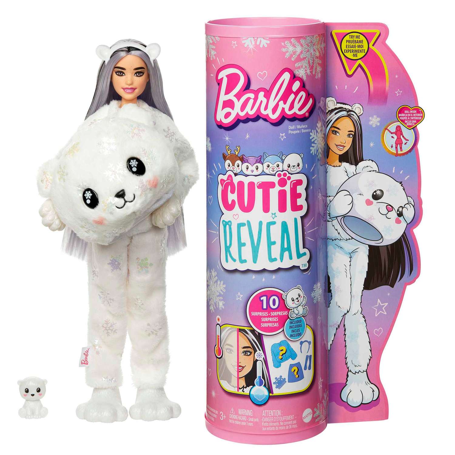 Кукла Barbie Cutie Reveal Милашка-проявляшка Мишка HJL64 HJL64 - фото 1