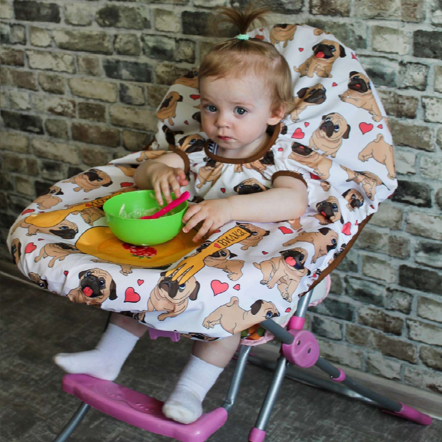 Накидка на стульчик  ДомМой детская для кормления - фото 2