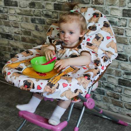 Накидка на стульчик  ДомМой детская для кормления