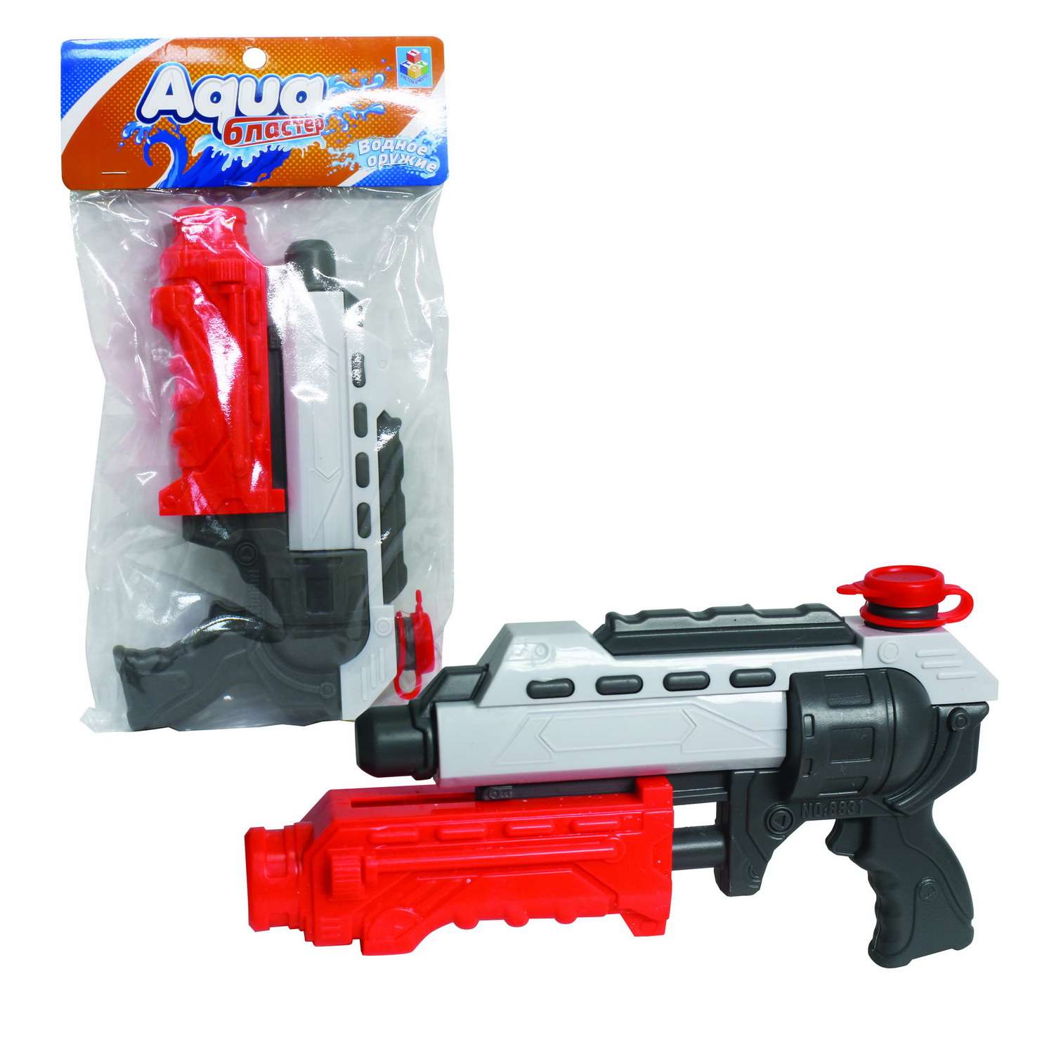 Водяной пистолет Аквамания 1TOY Пистолет помповый детское игрушечное оружие - фото 1