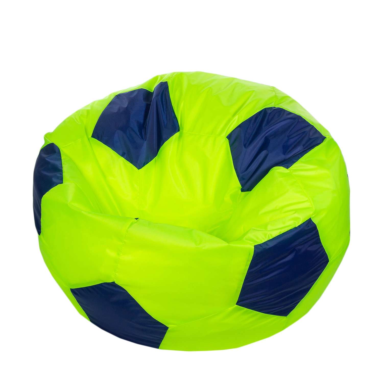 Кресло-мешок Пазитифчик Мяч 80х80см лимонно-синий - фото 1