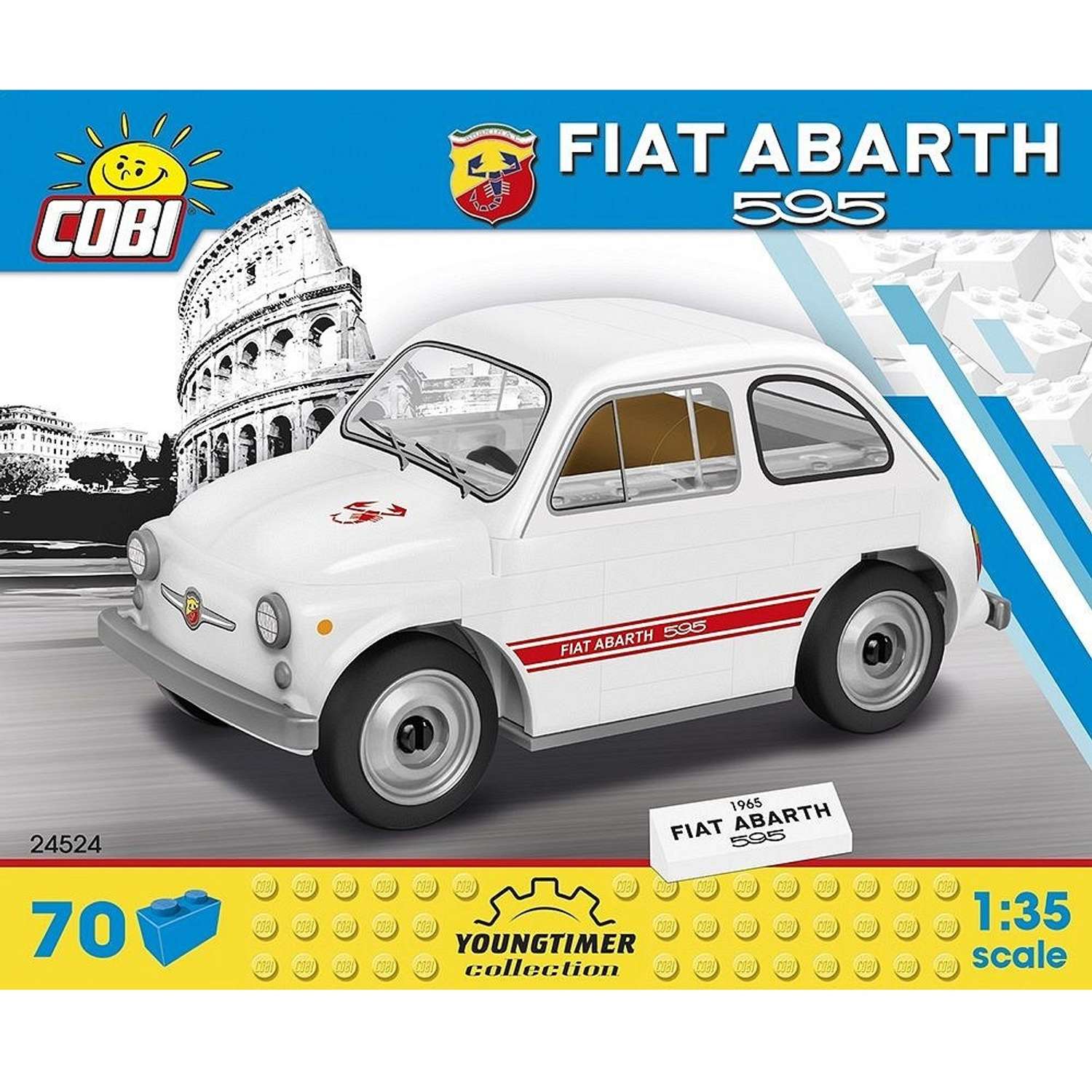 Конструктор COBI Автомобиль Fiat Abarth 595 Youngtimer Collection - фото 10