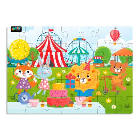 Пазл ORIGAMI Baby Games Вечеринка в парке гиганты 35элементов 06566
