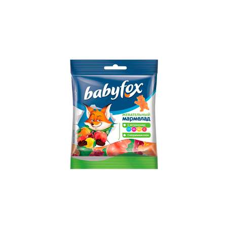 Мармелад BabyFox жевательный с соком ягод и фруктов 27 пачек по 30 грамм