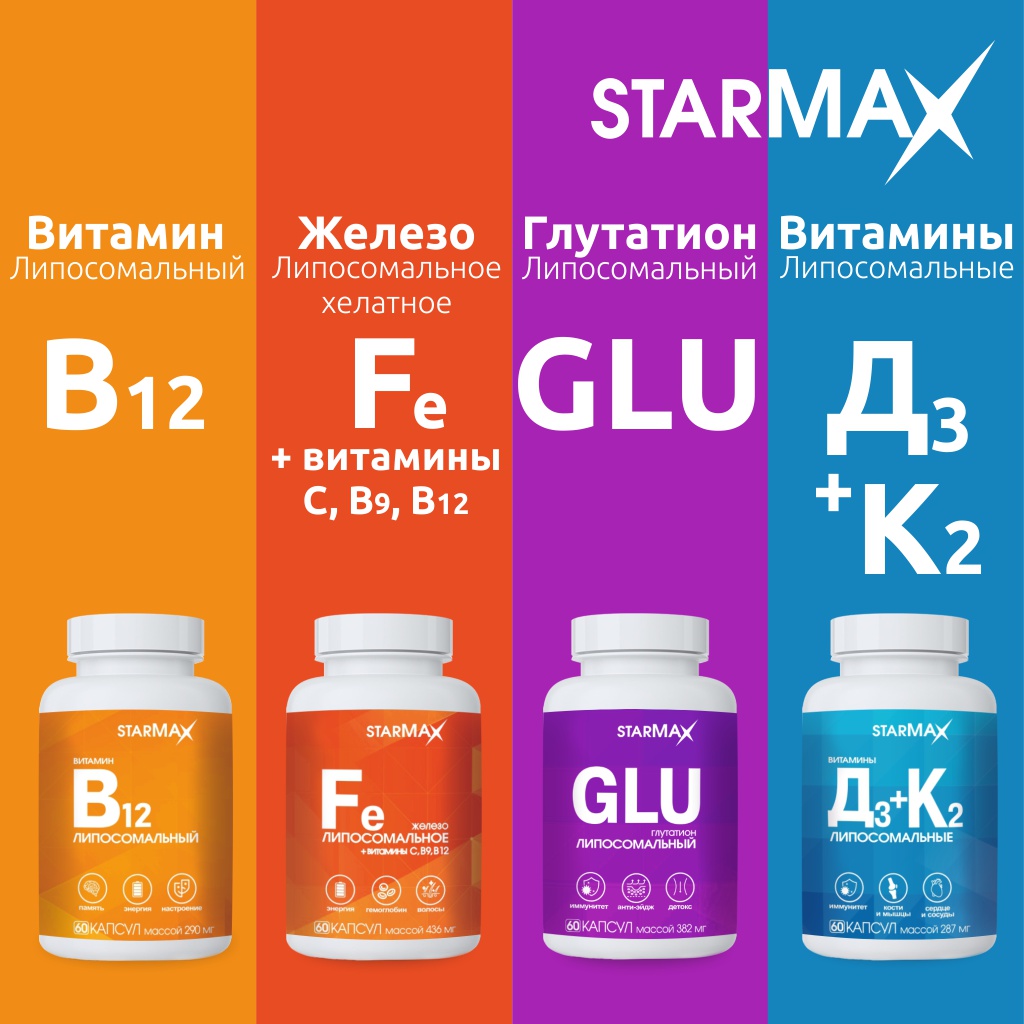 БАД VECTOR-MEDICA Железо липосомальное + Витамины С, В9, В12 436 мг №60 капс. - фото 10
