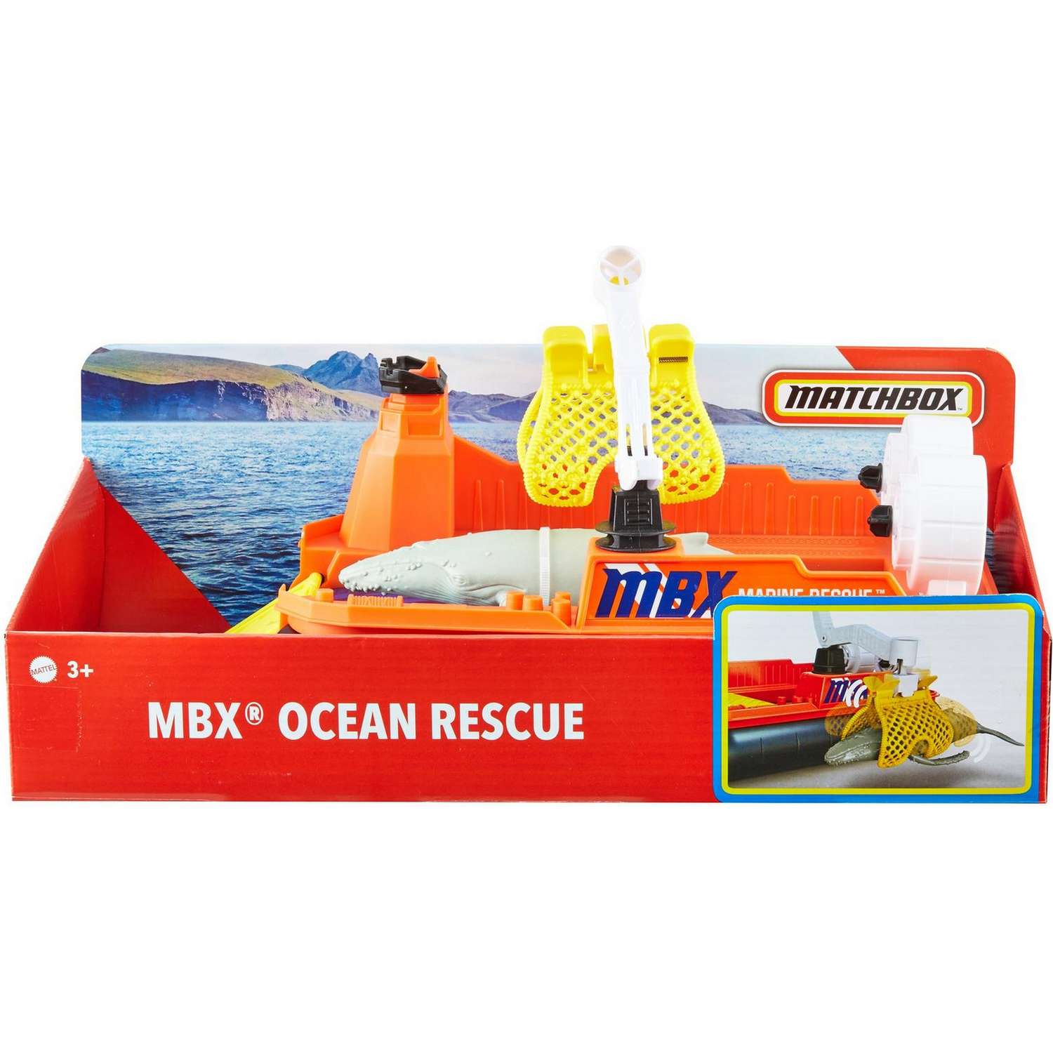 Техника спасательная Matchbox Помощь в океане с фигуркой GMH69 - фото 4