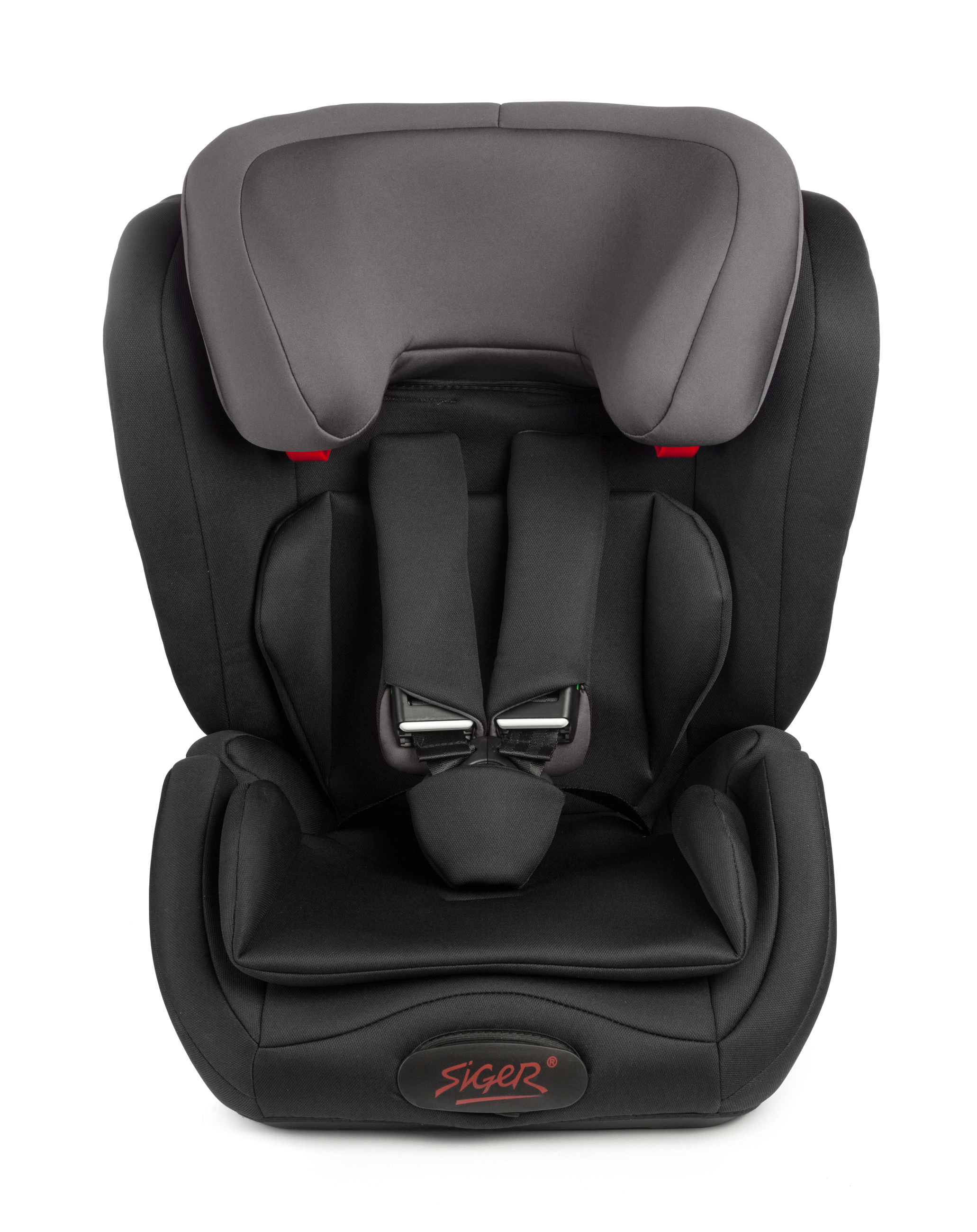 Детское автокресло SIGER УУД Гранд Isofix гр.I/II/III черный серый - фото 2