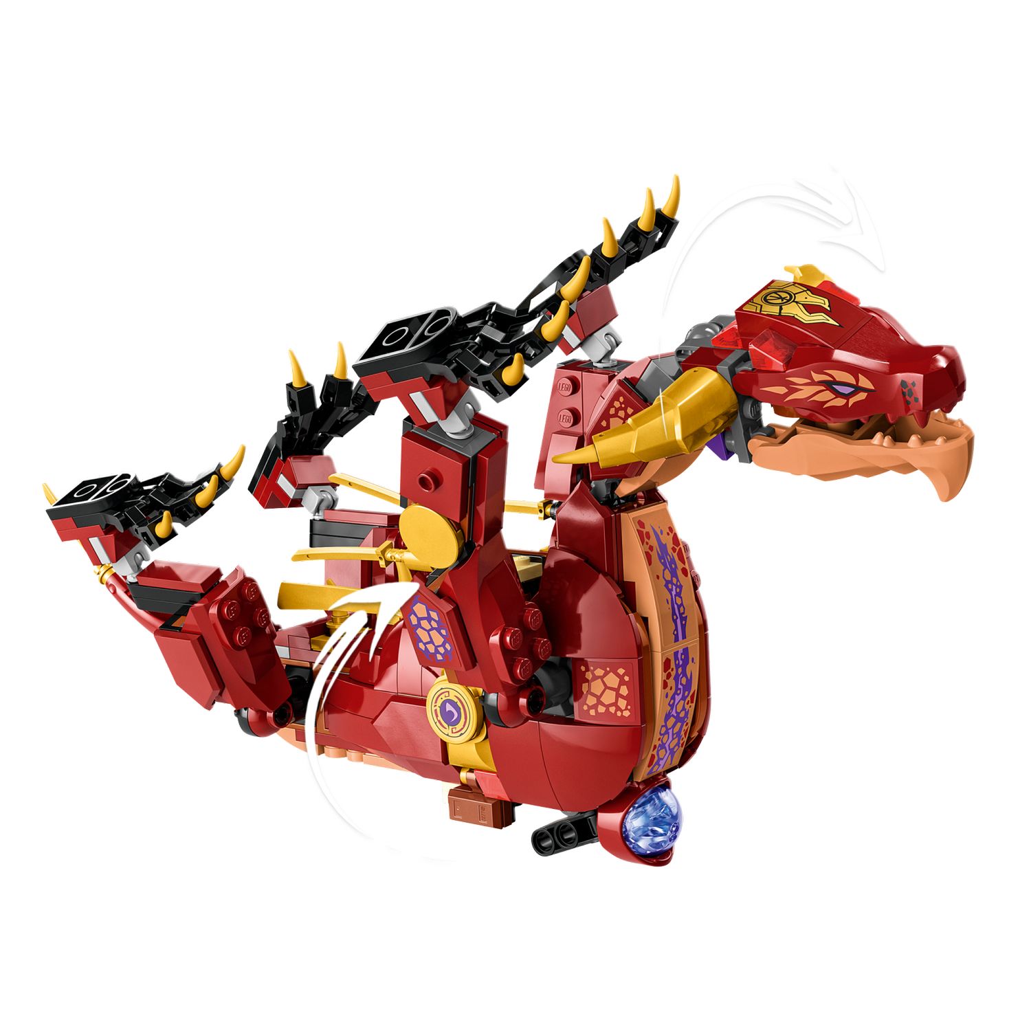 Конструктор LEGO Ninjago Heatwave Transforming Lava Dragon 71793 - фото 5