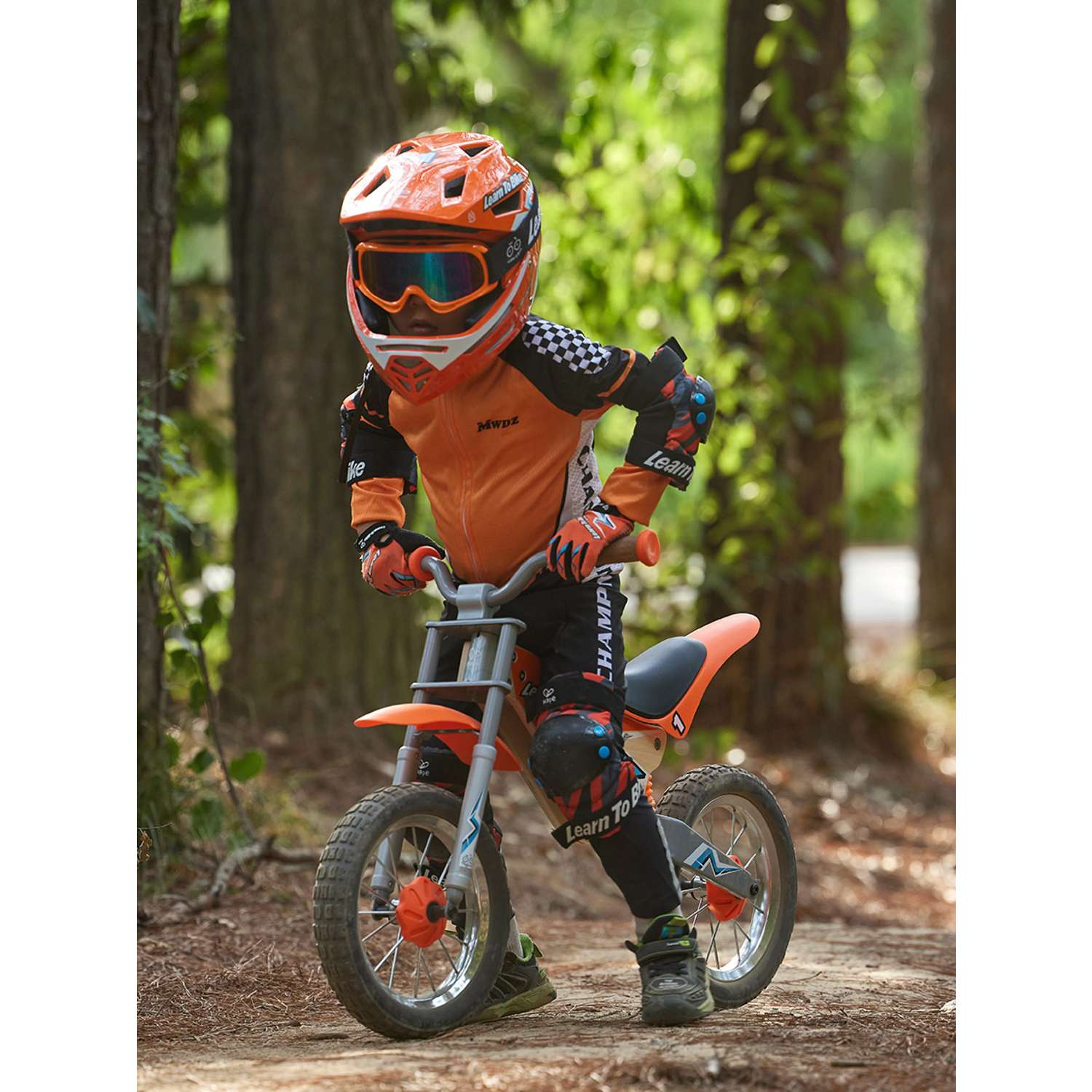 Беговел для детей HAPE learn to Ride оранжевый E1092_HP - фото 7