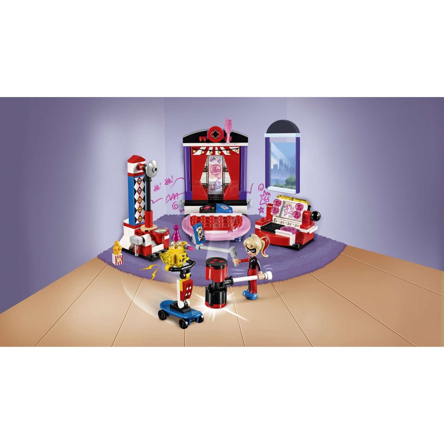 Конструктор LEGO DC Super Hero Girls Дом Харли Квинн (41236) - фото 4