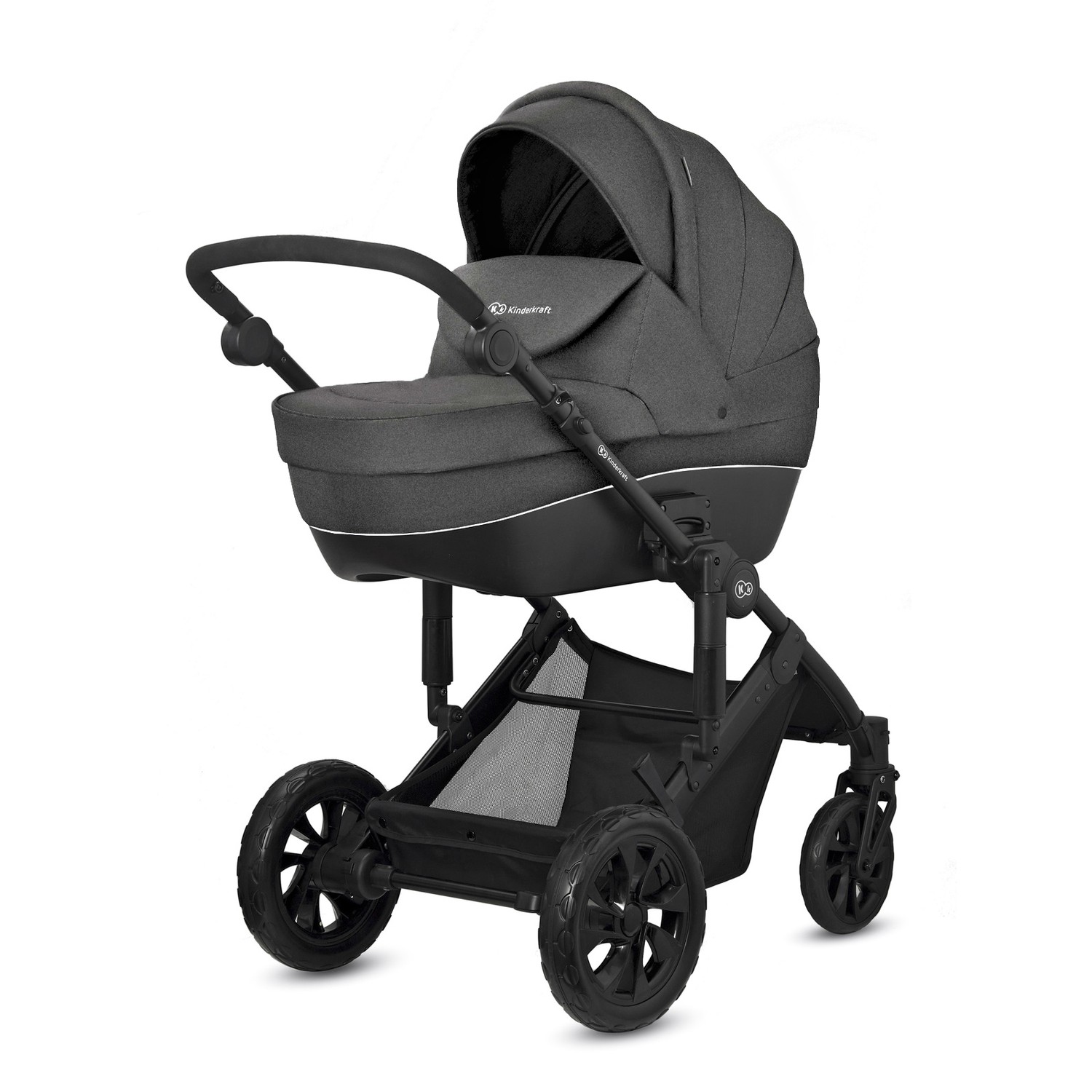 Коляска 3в1 Kinderkraft Prime Lite black - фото 1