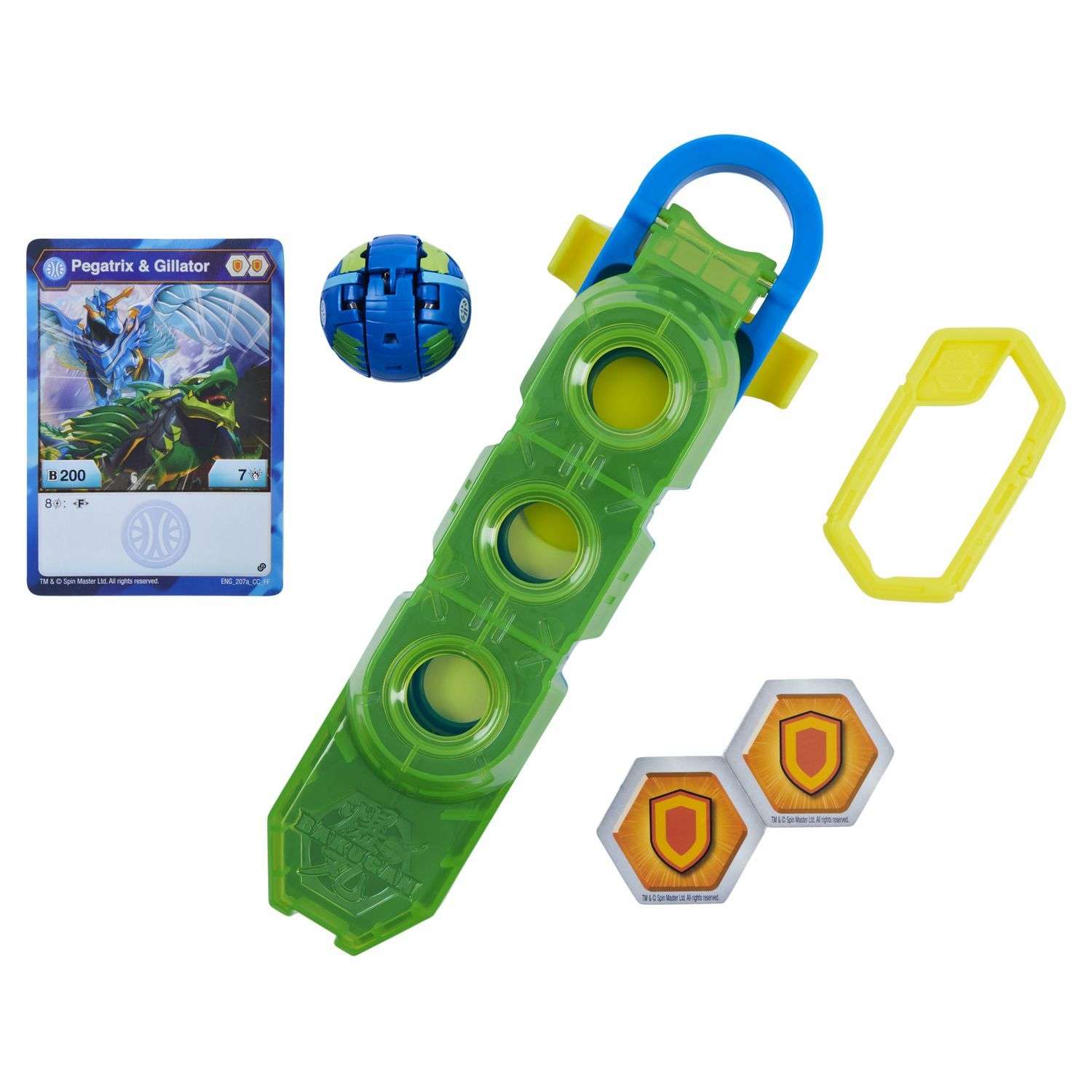 Набор игровой Bakugan кейс для хранения+фигурка Green-Yellow 6058285/20125354 - фото 1