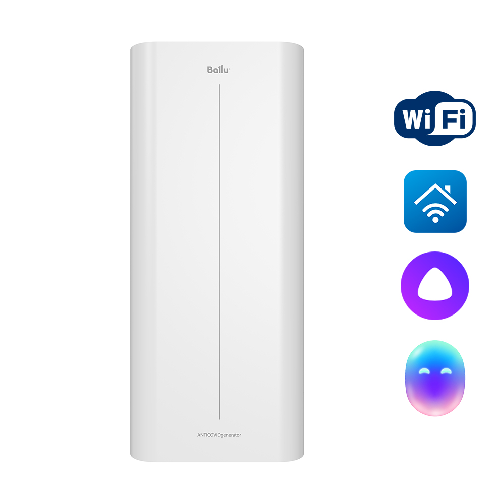 Бактерицидный рециркулятор Ballu RDU-100D WiFi ANTICOVIDgenerator - white - фото 1